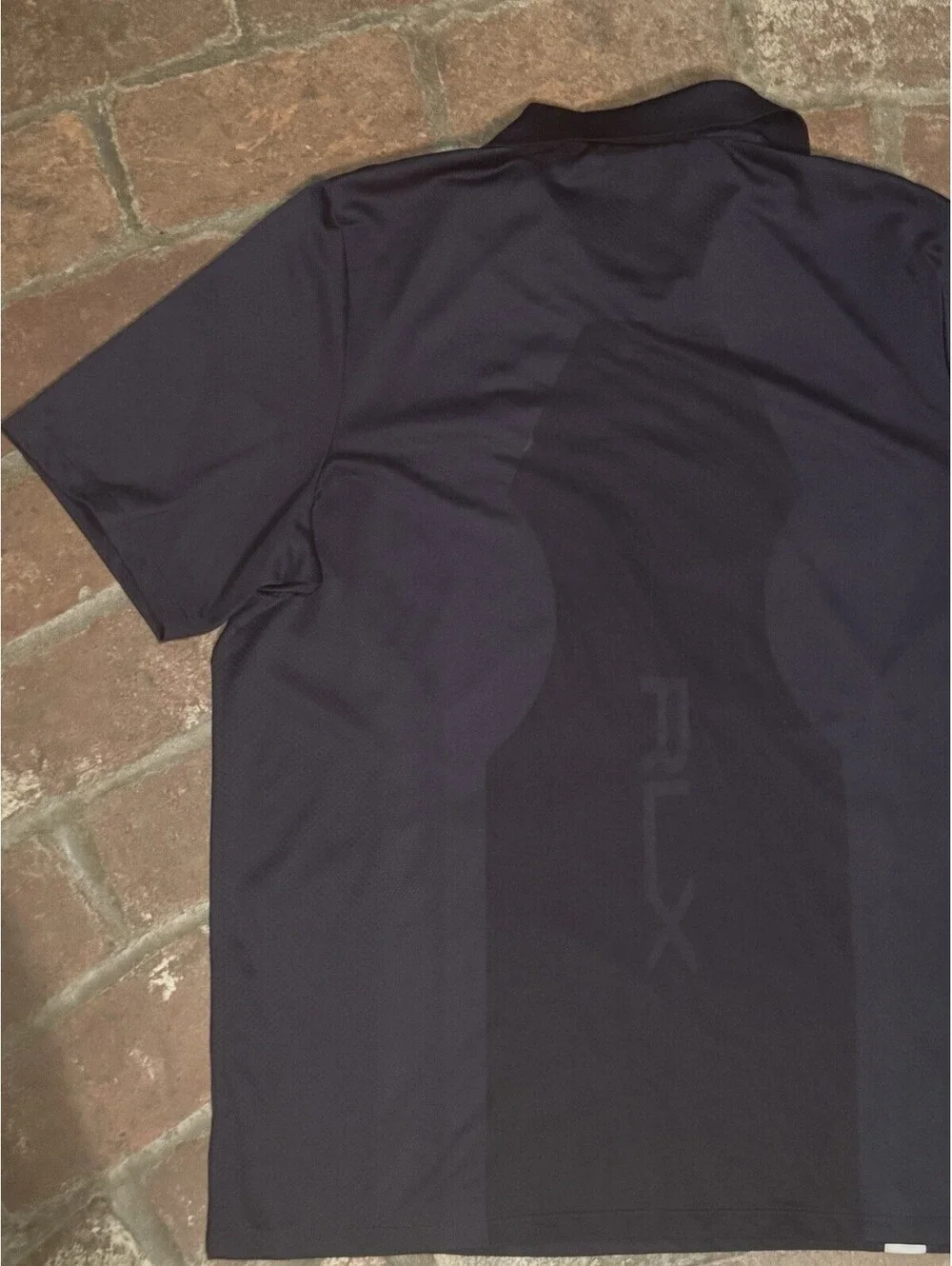 RLX Ralph Lauren Performance Golf Polo Shirt Mens XL Black Bellarive